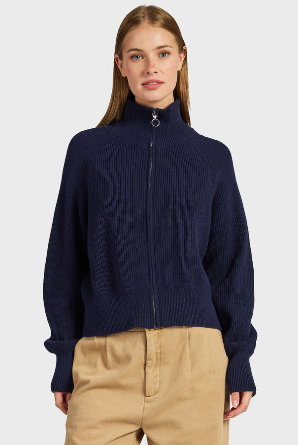 Maple Zip Through Knit